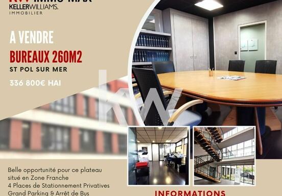 À vendre - bureaux de 240 m² à Dunkerque